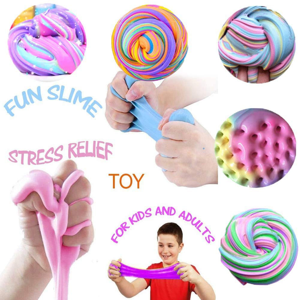 EASYCITY butter slime storage pack helps keep slime fresh for reuse.
