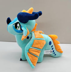 In-hand view demonstrates cuddle-ready size of the EaseLR plush.