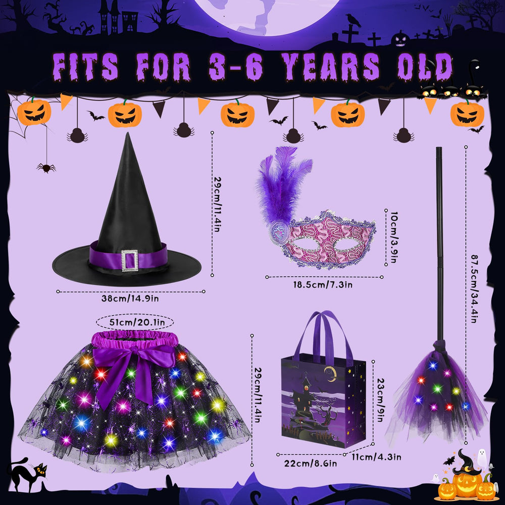 Easface toddler witch hat purple with buckle and ribbon detail