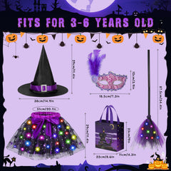Easface toddler witch hat purple with buckle and ribbon detail