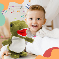 Close-up of Easfan plush face showing cute, friendly expression for kids.