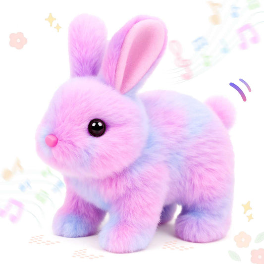 Easfan Easter Rabbit pink plush toy, soft texture for cozy playtime with kids