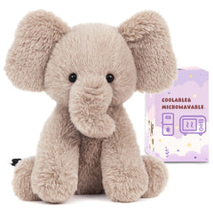 Easfan elephant microwavable plush provides warm snuggling for cozy evenings.