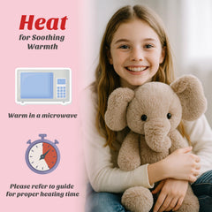 Easfan lavender scented plush elephant creates a soothing atmosphere for quiet moments.