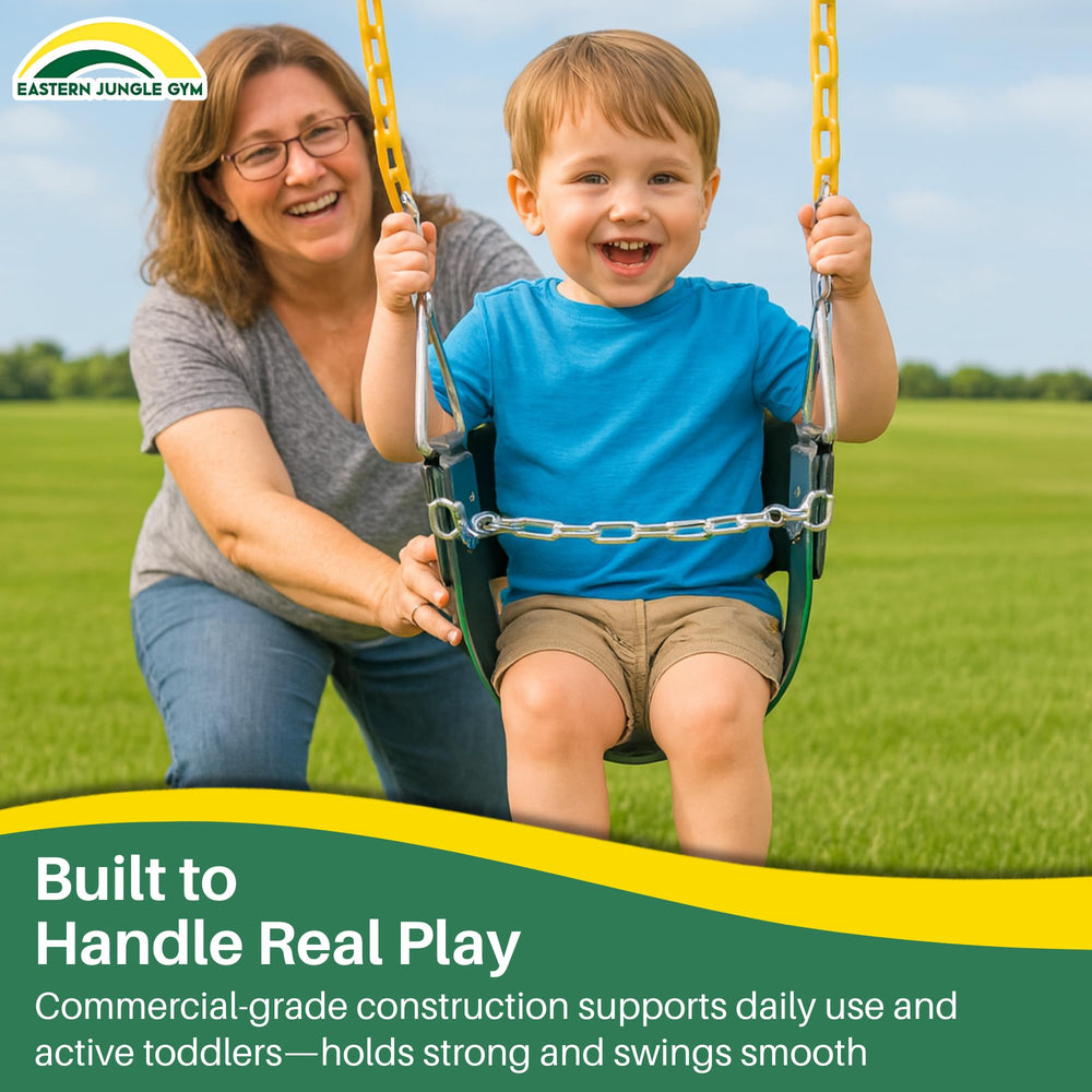 Eastern Jungle Gym all-weather rust-proof design withstands outdoor use.
