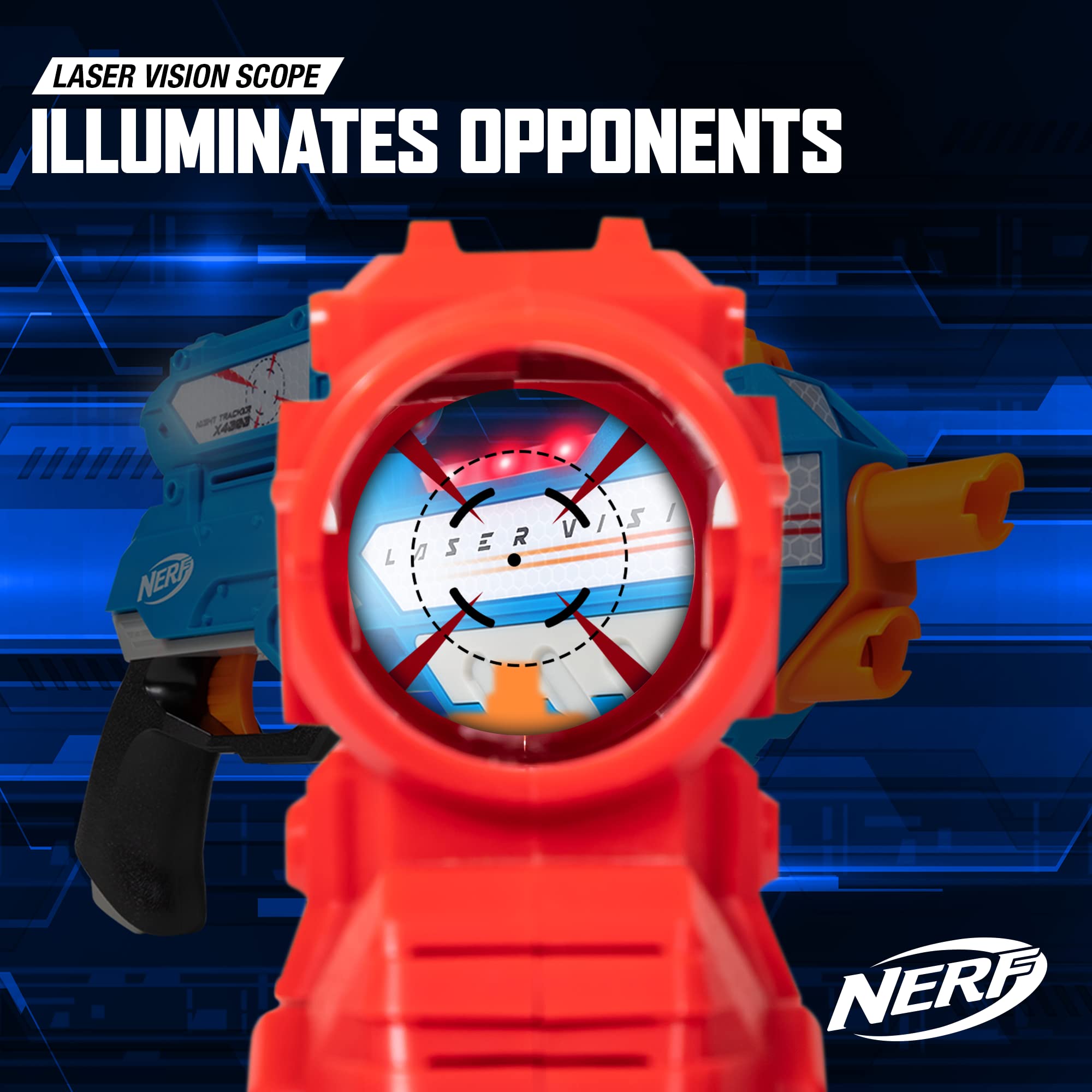 EastPoint Nerf Laser Vision lights, sounds, and vibrations for immersive play