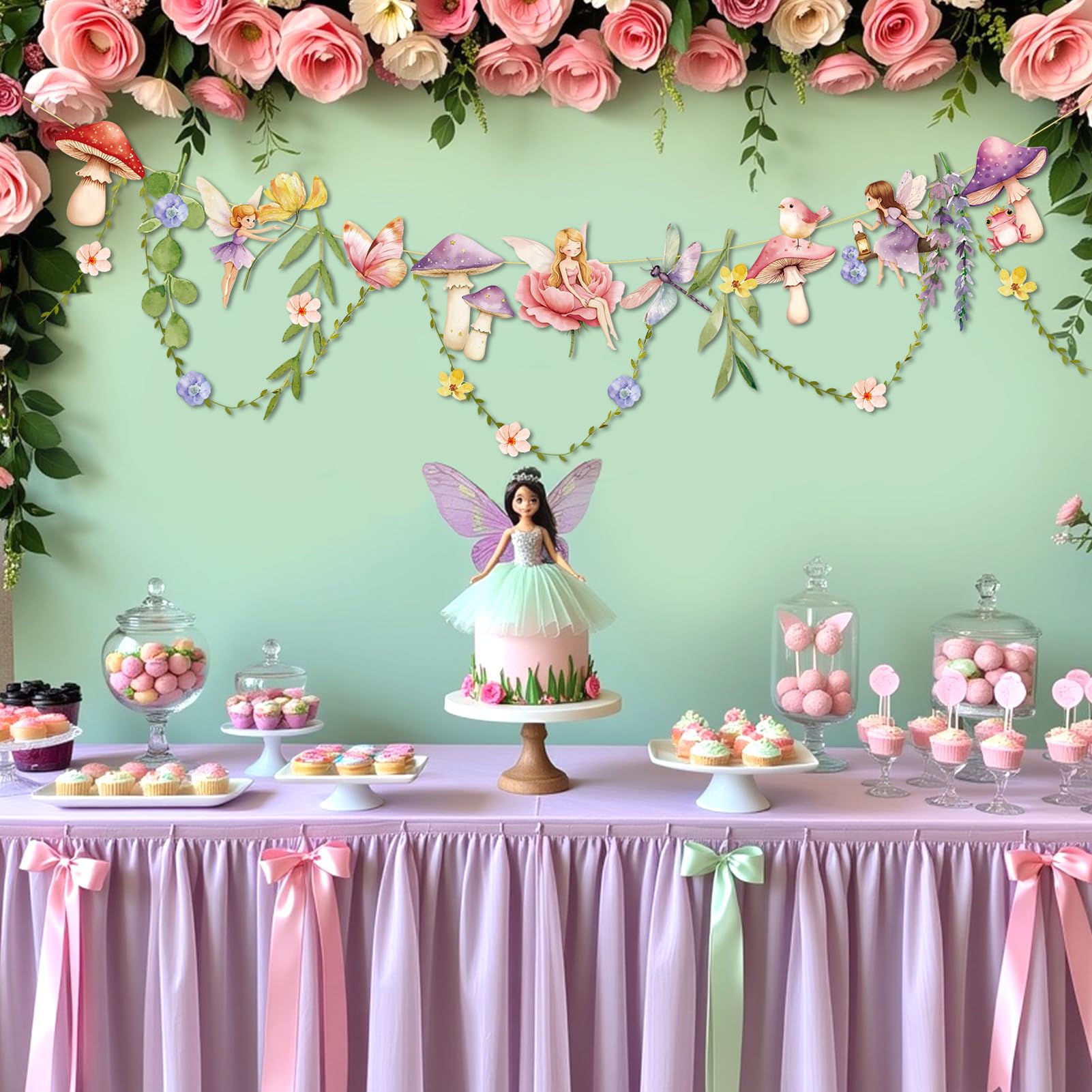 Easy Joy reusable flower banner for multiple celebrations.