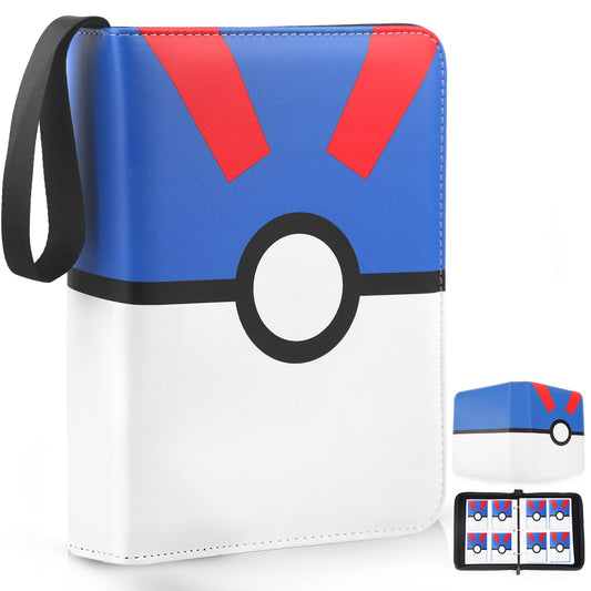 EASYFUN 900-pocket card binder with leather cover keeps cards protected on the go.