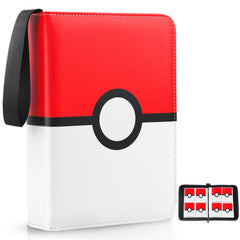 EASYFUN card binder with premium leather exterior protects cards on the go.