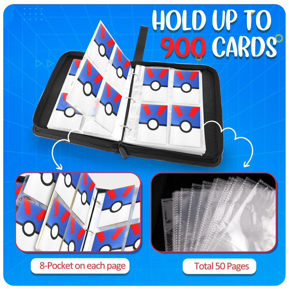 EASYFUN eight-pocket pages showcase your collection clearly.