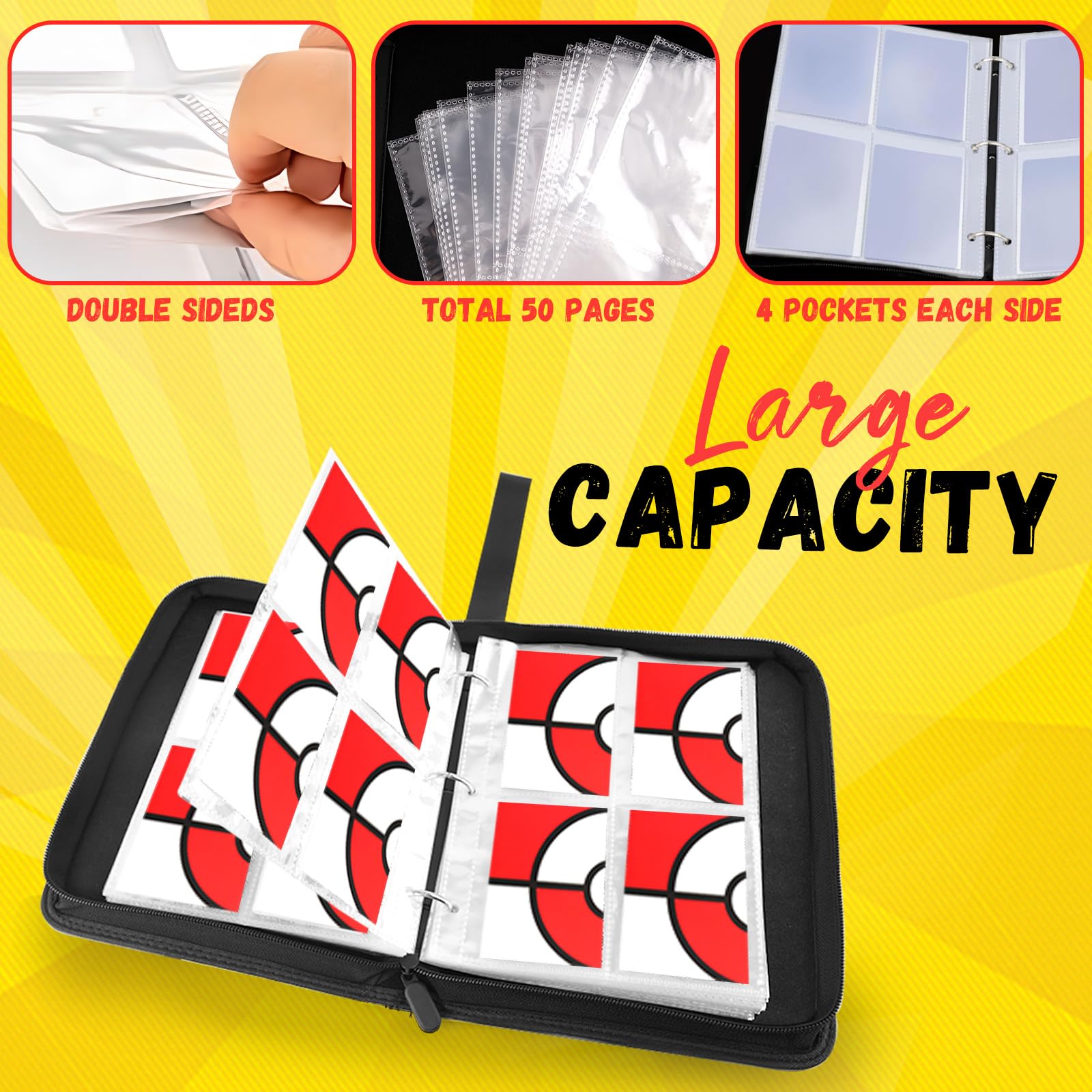 EASYFUN portable album features a wrist strap for easy transport to events