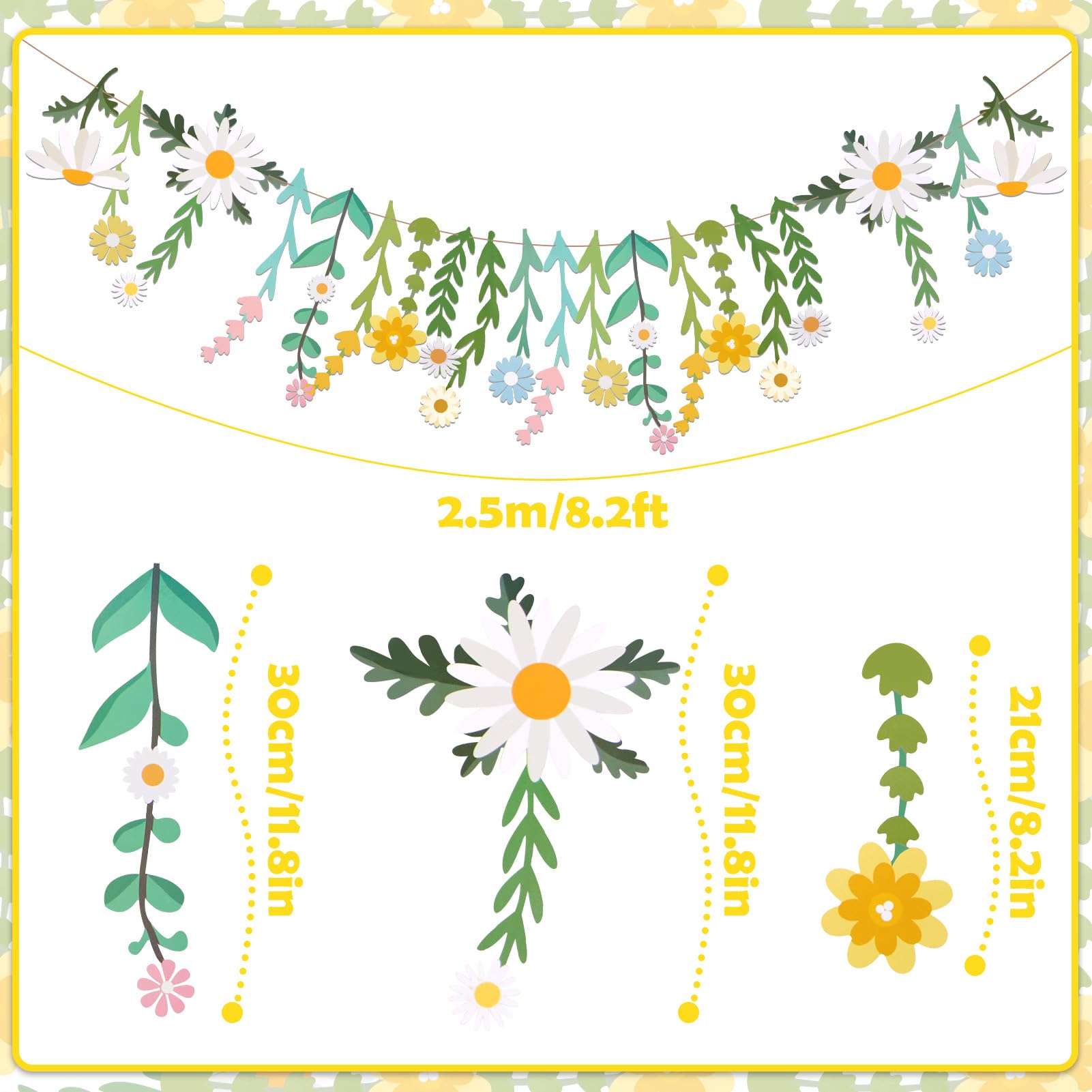 Easy Joy wildflower banner backdrop adds natural charm to weddings.