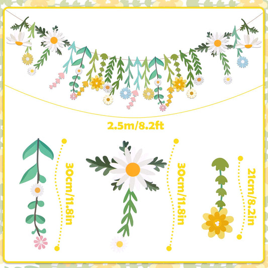 Easy Joy wildflower banner backdrop adds natural charm to weddings.