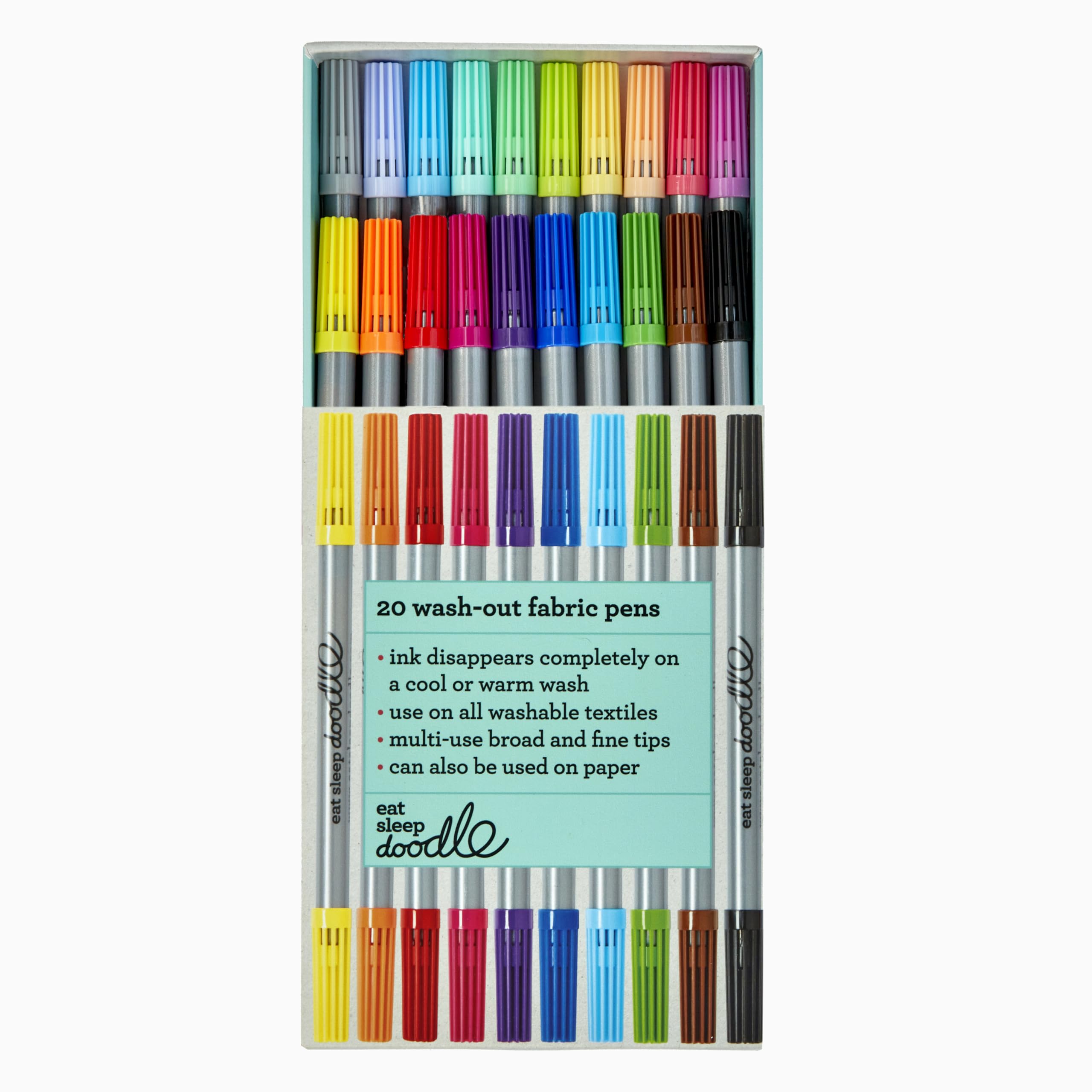eatsleepdoodle artist set 20 marker length 6.5 inches for comfort.