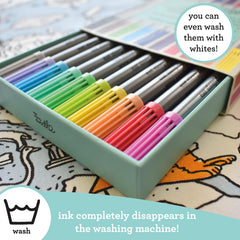 eatsleepdoodle artist set 20 washable markers safe for children.