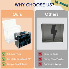 EAVAN PKMN ETB protector 12-pack supplies bulk protection for collectors.