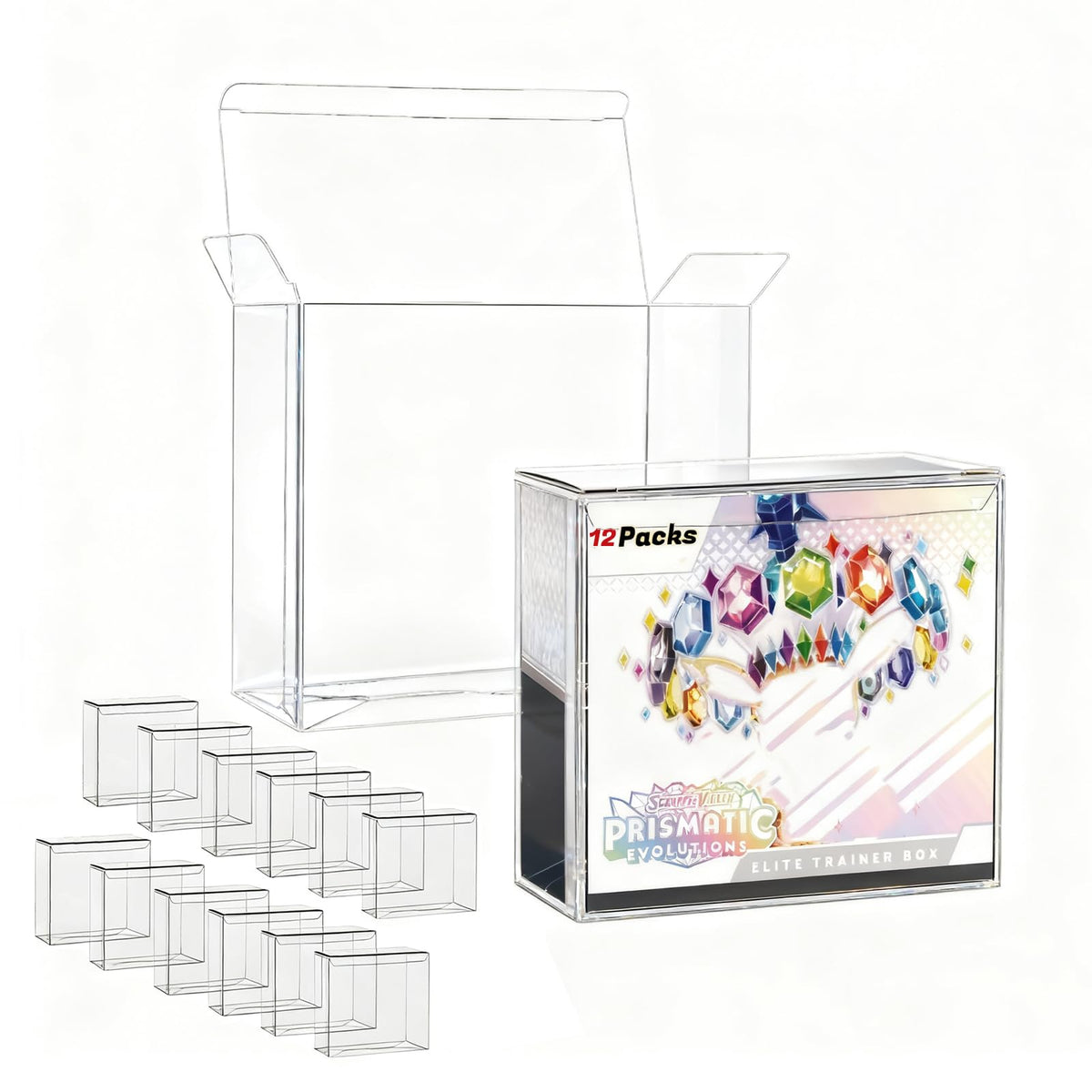 EAVAN PKMN ETB protector in flat-pack form guards collectibles during storage.
