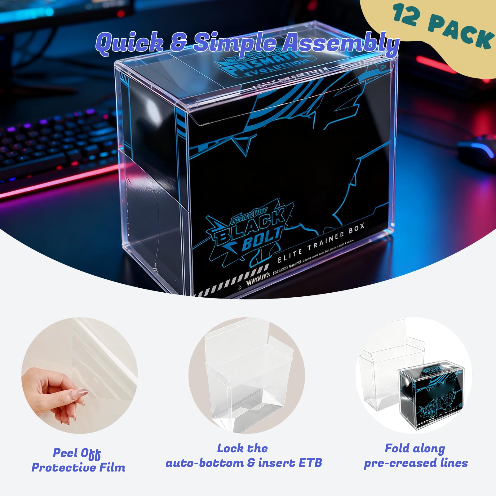 EAVAN PKMN ETB protector provides crystal-clear display after removing the film.