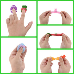 Eavotoy Easter Mochi squishy toys in gift box for Easter decor.