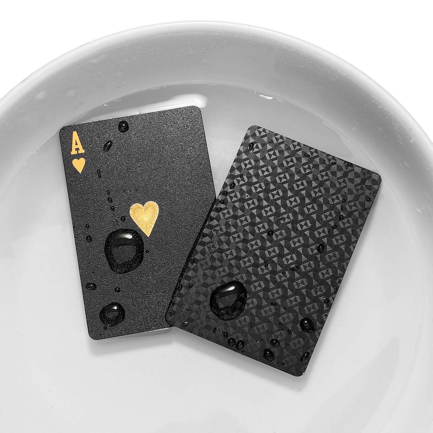 EAY Diamond black PVC cards offer durability and water resistance for outdoor play.