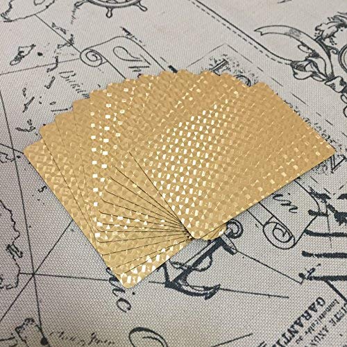 EAY Gold Waterproof Playing Cards close-up of diamond texture and gold sheen