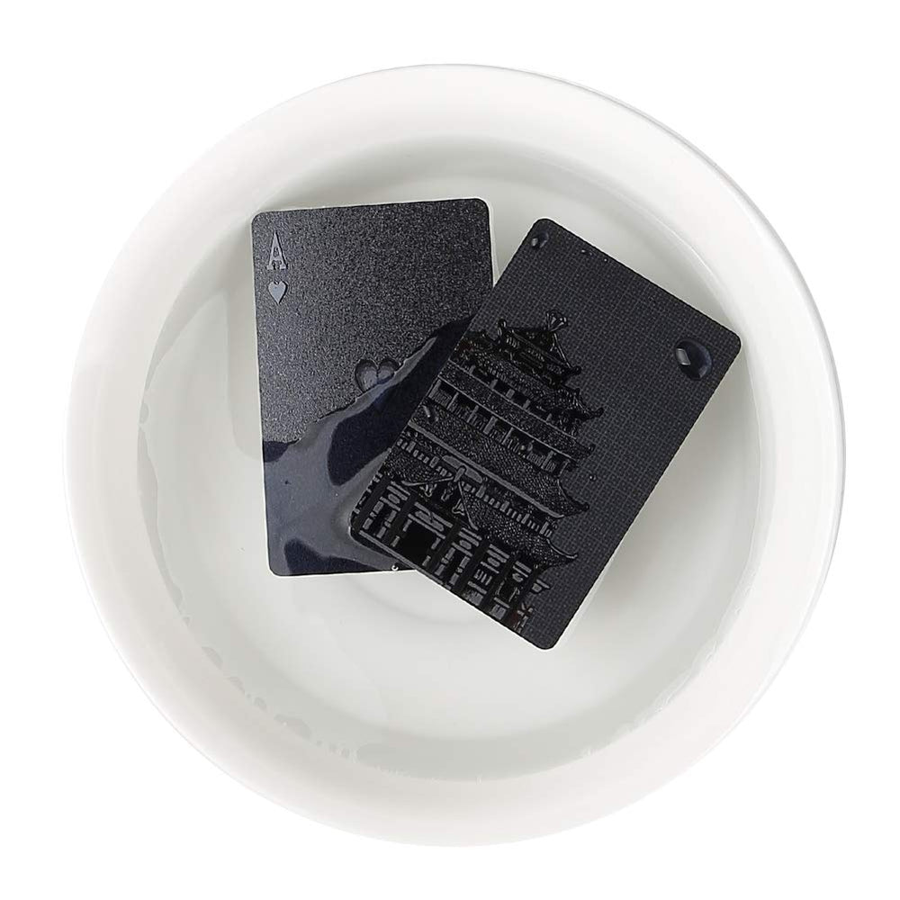 Durable waterproof poker cards by EAY for beach or pool use.