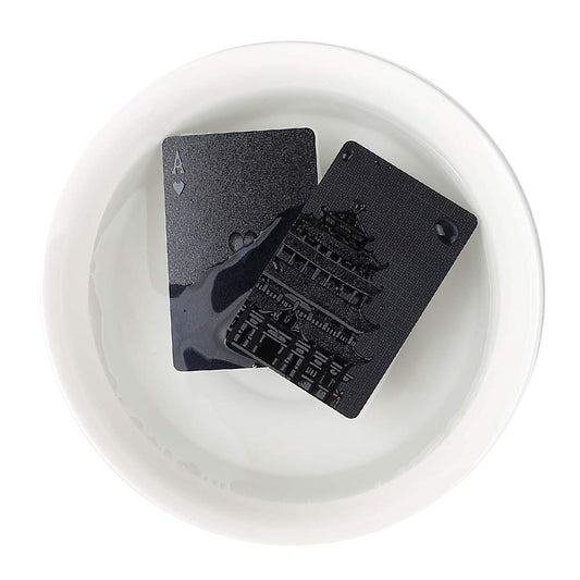 Durable waterproof poker cards by EAY for beach or pool use.