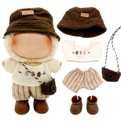 Eayaele Labubu 5-piece set on a 17cm doll for display and photography