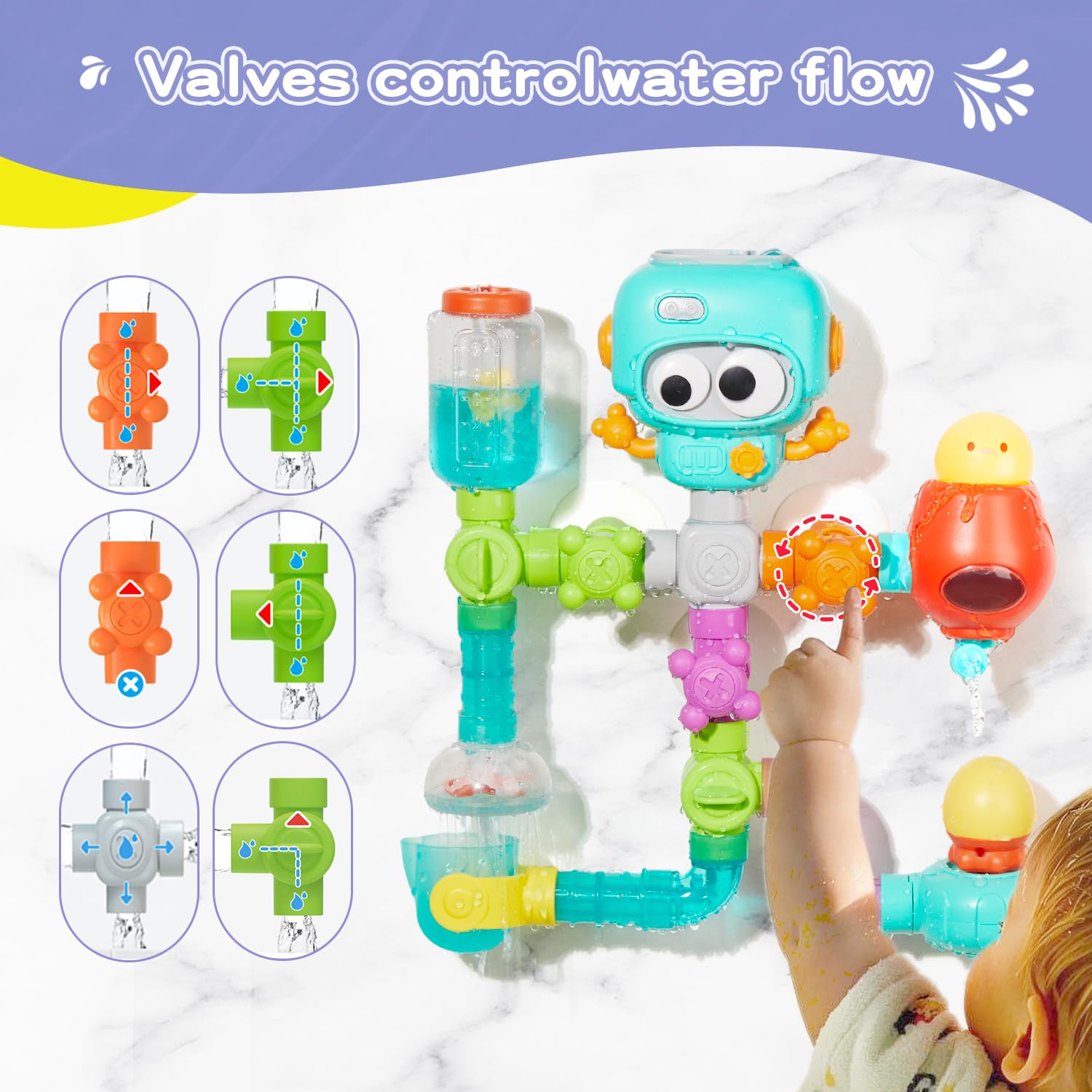 EazierWizter rotating planets spark imaginative exploration during bath time.