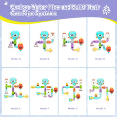 EazierWizter spinning wheels add dynamic motion to engage kids in water play.