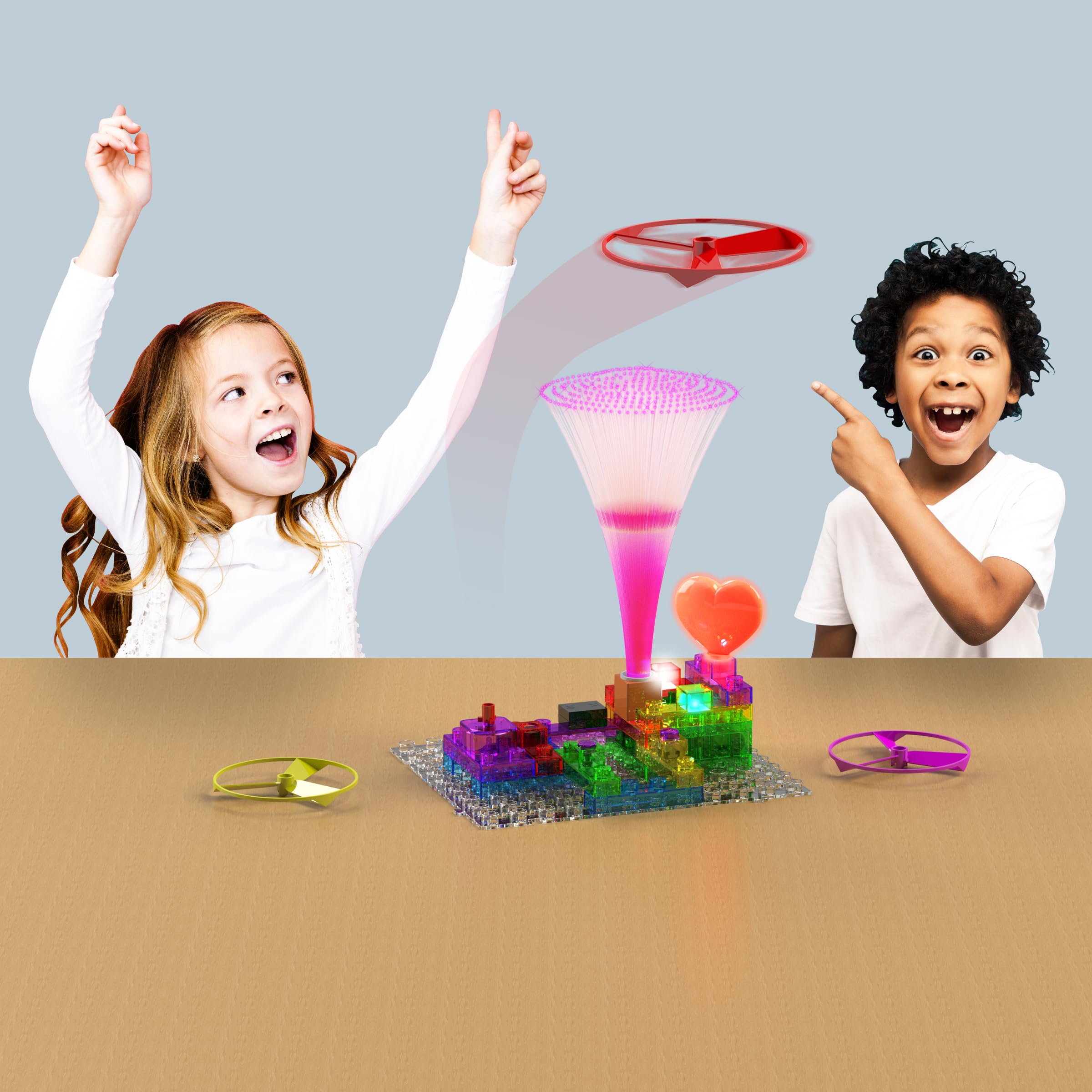 E-Blox fan and light show project creates dynamic visuals for storytelling.