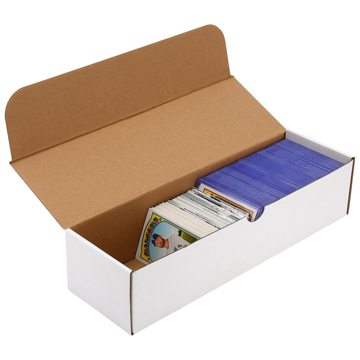 EBOAUSI 2-pack card box top view protects and organizes trading cards
