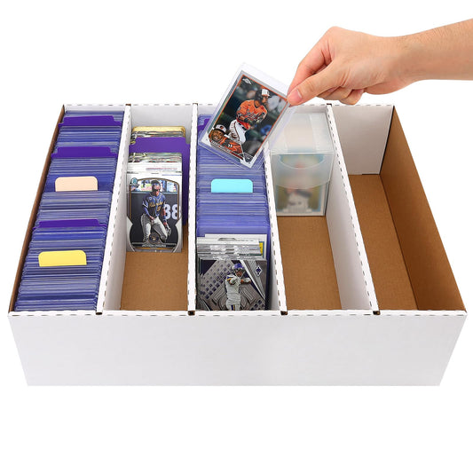 EBOAUSI 32 dividers for precise card sorting in MTG and sports cards.