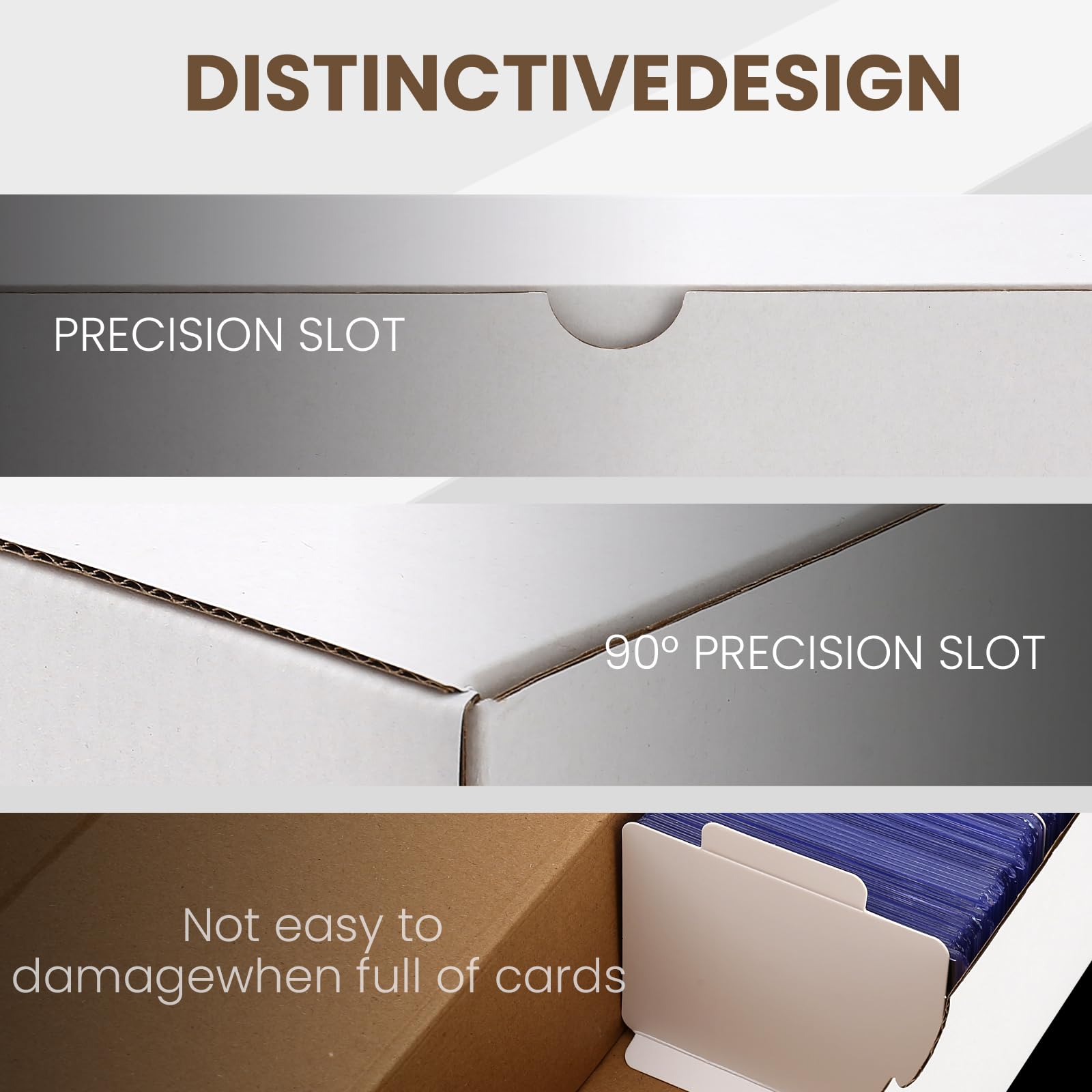 EBOAUSI Top Loader Box fits MTG, Yu-Gi-Oh, baseball cards and more