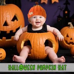 eboozone pumpkin hat baby warmth during outdoor play