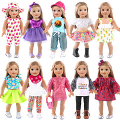 ebuddy 18inch doll outfits collection for imaginative play and easy dressing