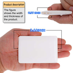 ebuddy 3.66-inch width mirror with slim portable design
