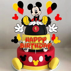 EBWHOLE cake topper characters mouse, enhances photos and dessert display.