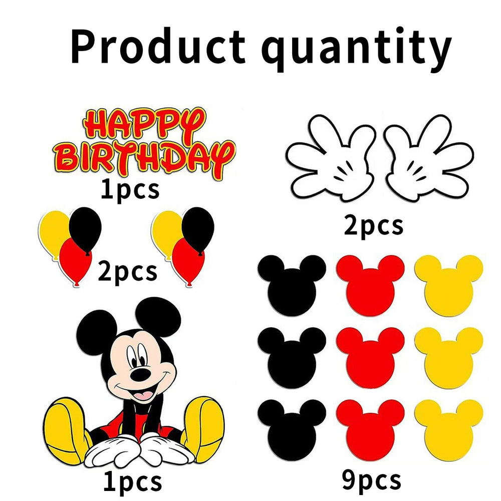 EBWHOLE cupcake toppers, cartoon mouse, perfect for decorating cupcakes and desserts.