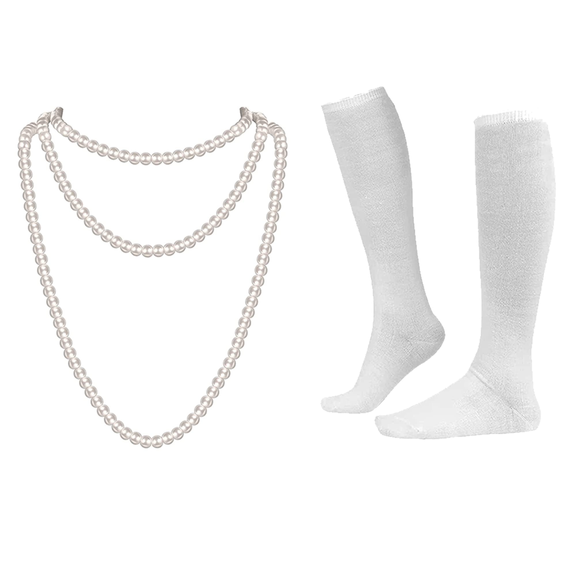 EBYTOP faux pearl necklaces complete the ensemble with timeless detail and sparkle.
