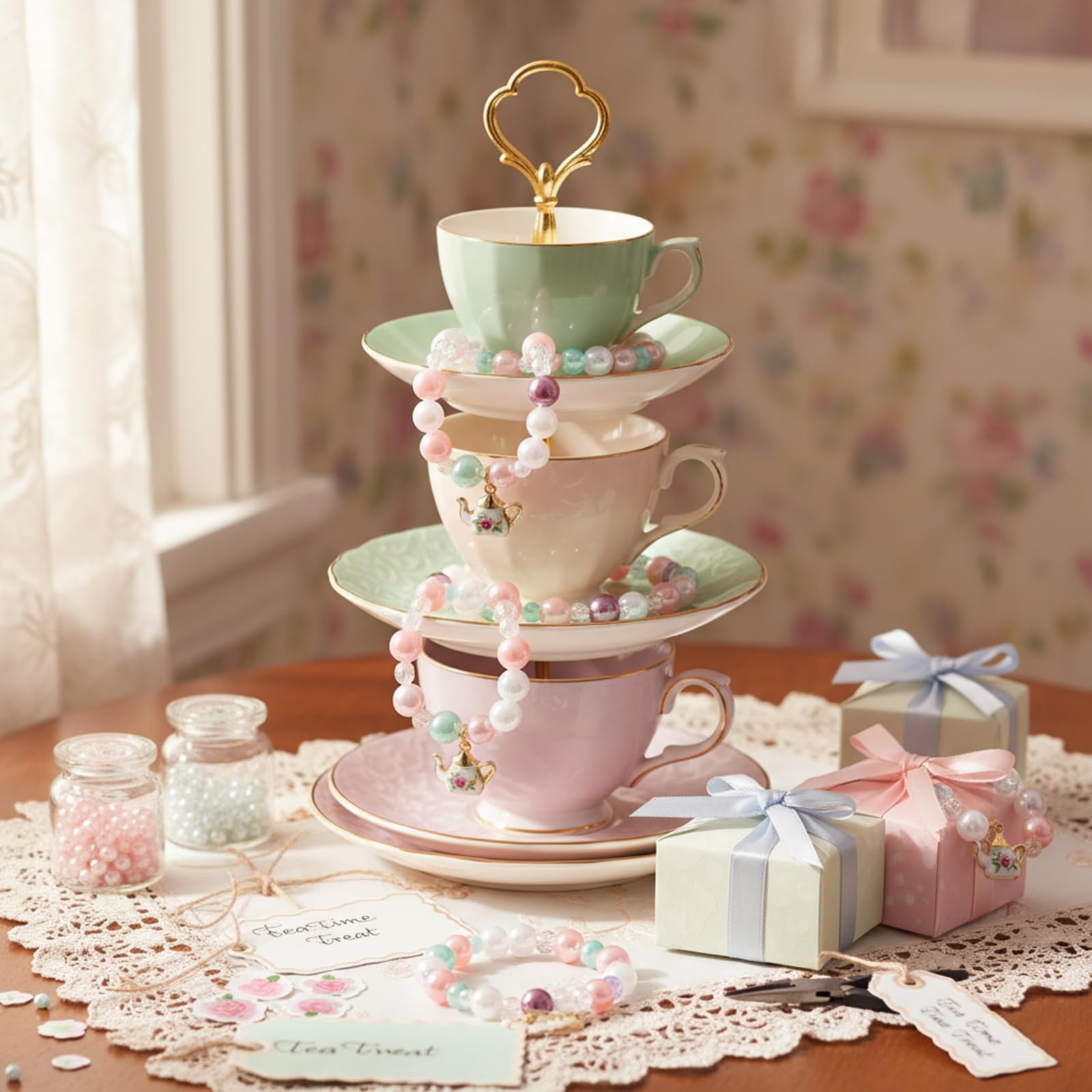 Ecally teapot pendant size 6x7mm adds a cute focal point.