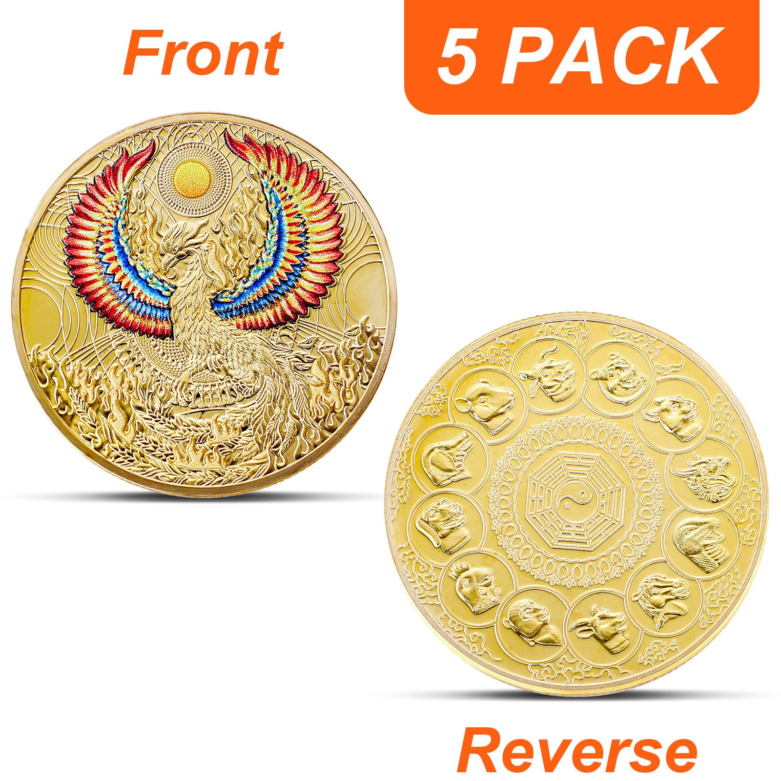 Ecally Vermilion Bird coin adds vibrant charm to home or office