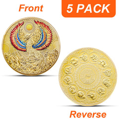 Ecally Vermilion Bird coin adds vibrant charm to home or office