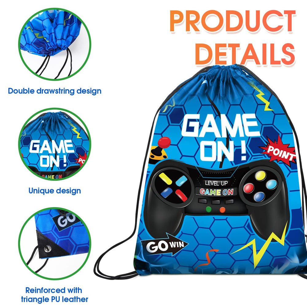 Eccliy video game party bag design B with bright colors, great for loot at events