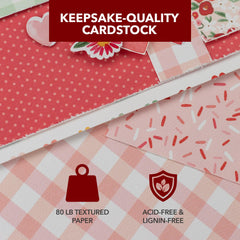 Echo Park Paper Valentine acid-free lignin-free stock preserves pages longer
