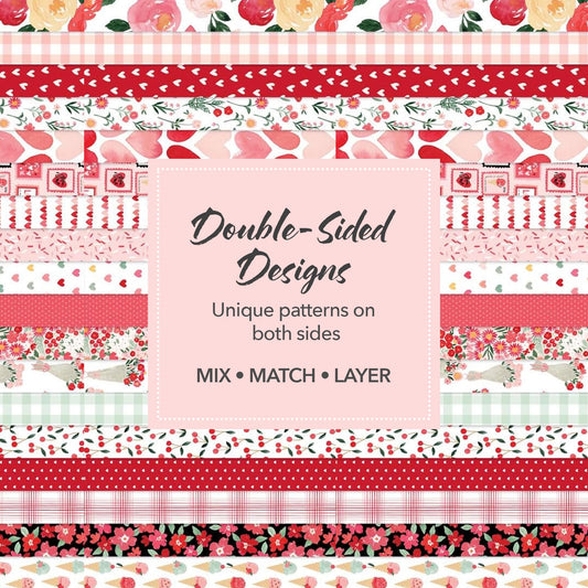 Echo Park Paper Valentine patterns double-sided for versatile layouts and albums