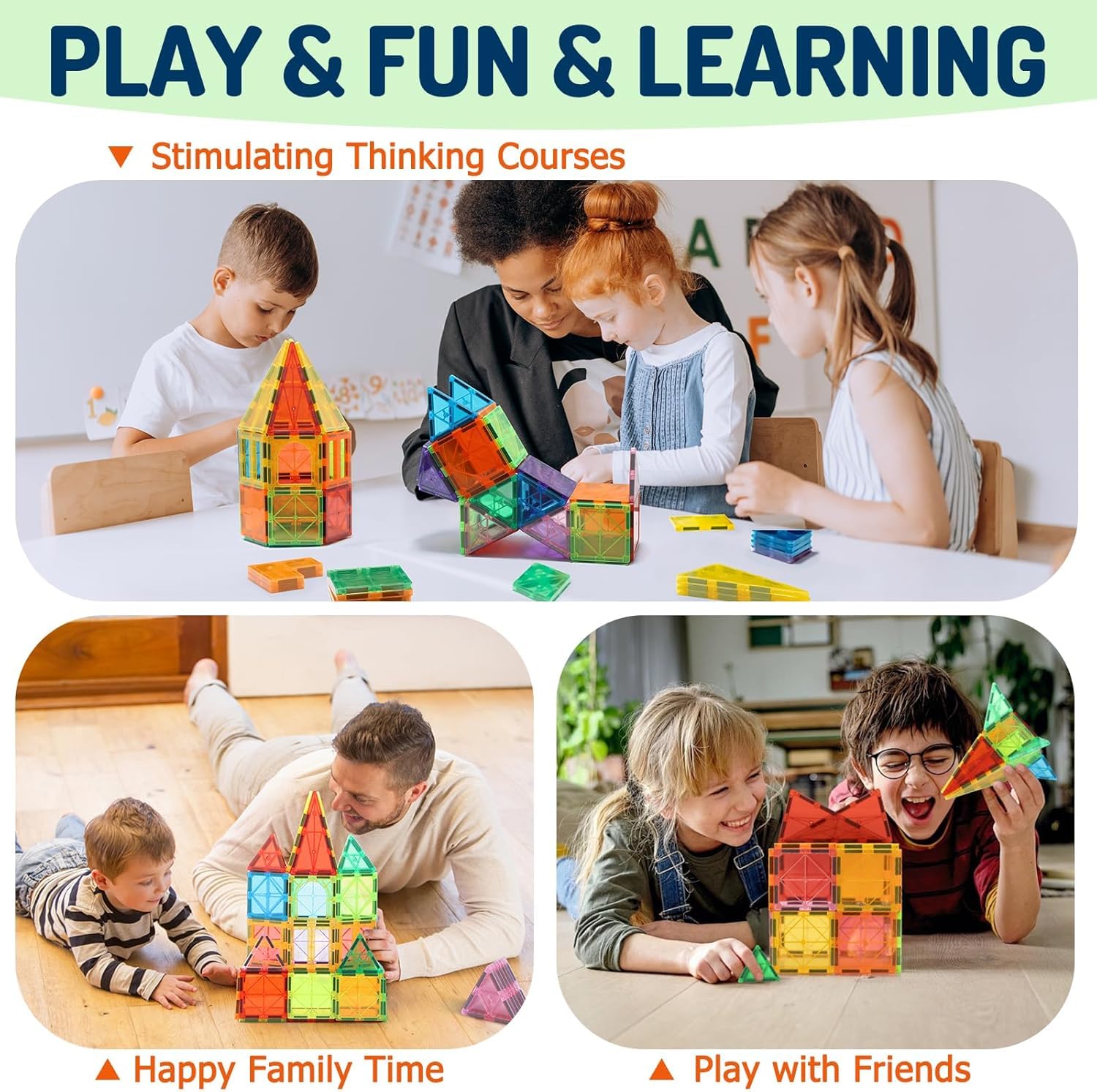 EchoPlan colorful shapes and arches encourage varied play and design.