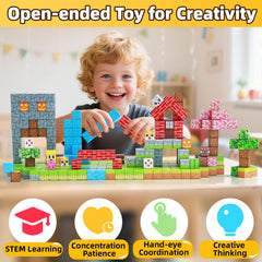 EchoPlan 100-piece set with guidebook inspires guided STEAM play for kids.