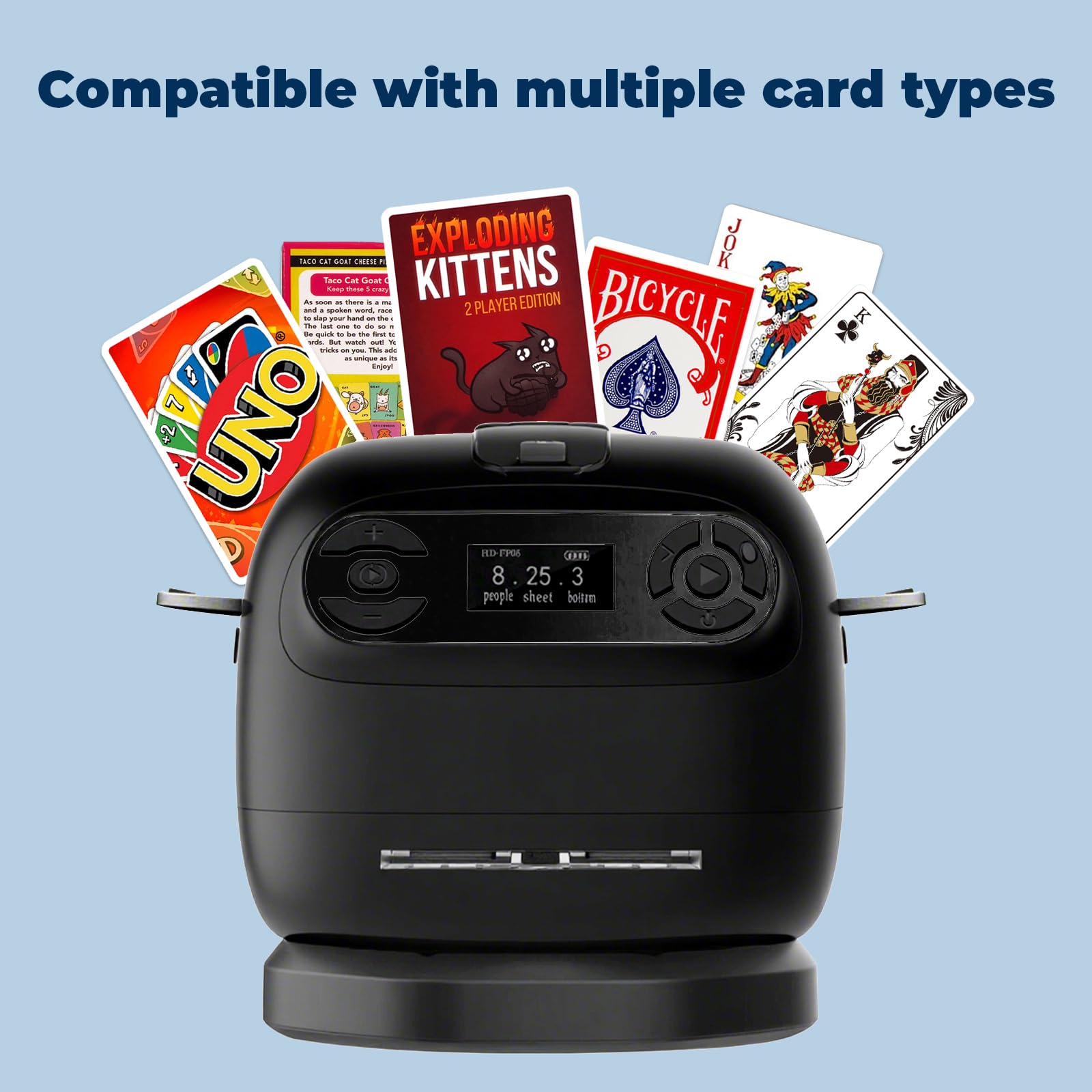 Echtur 2-in-1 card dealer machine offering quiet operation at home