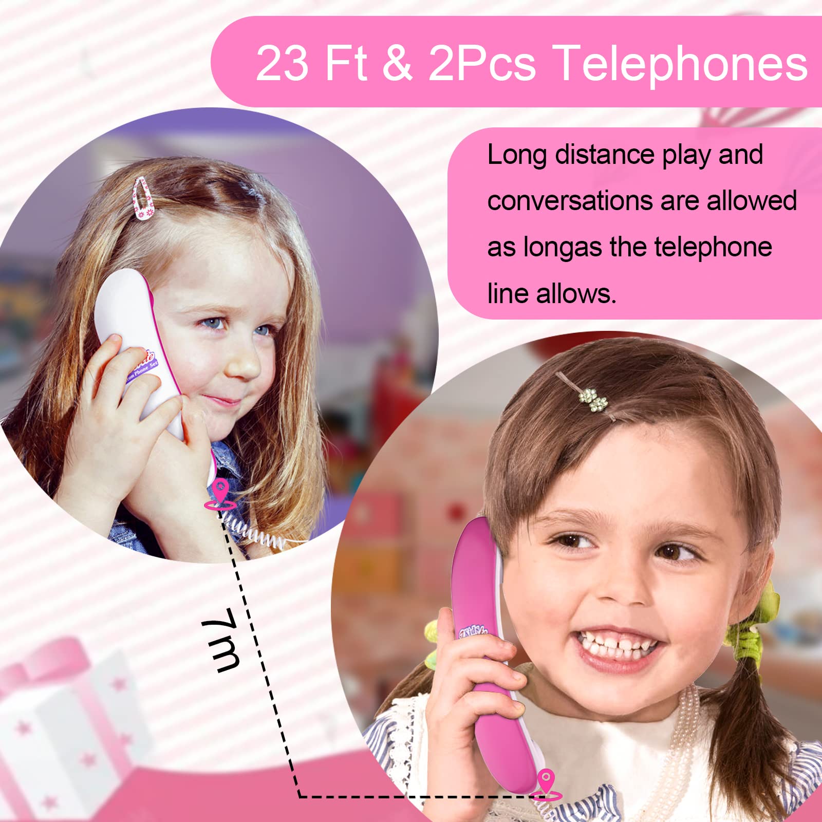 ECLENYES two phones included for sharing conversations and sibling role-play.
